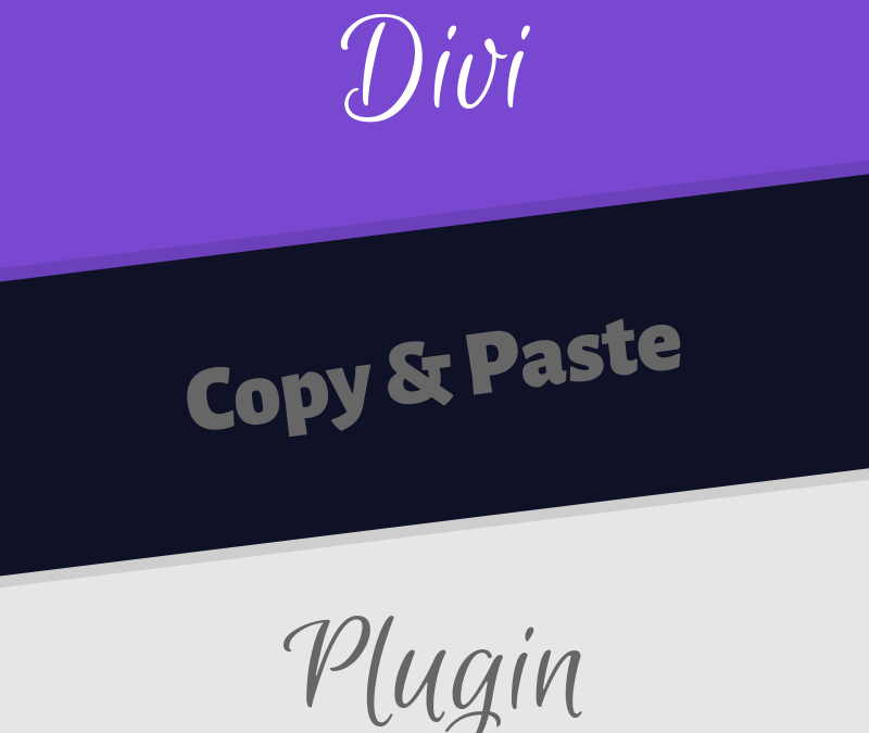 Divi Copy and Paste
