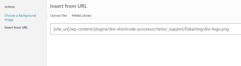 Using Shortcodes in the Background Image URL field - Divi Booster