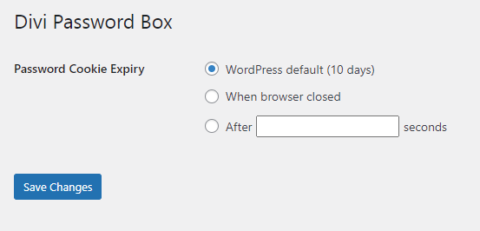 Set Password Cookie Expiry in Divi Password Box - Divi Booster