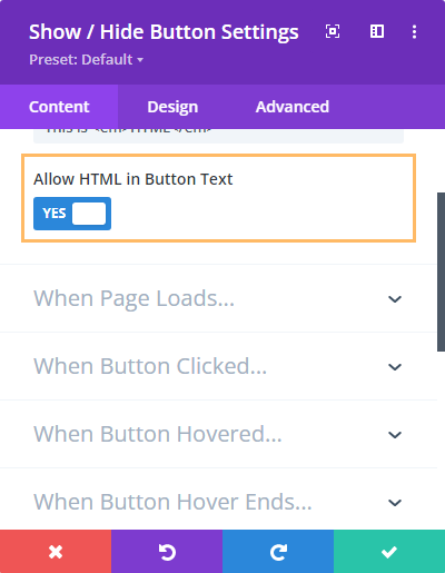 Hide deals button html