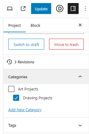 Show Project Categories in Divi Breadcrumbs Module