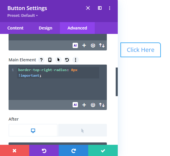 Making One Corner of a Divi Button Module Round