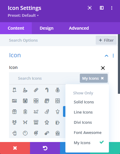 Add a Custom Icon Set to Divi