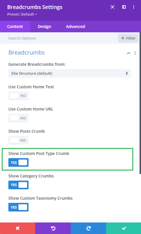 Disable the Custom Post Type Crumb in Divi Breadcrumbs Module - Divi ...
