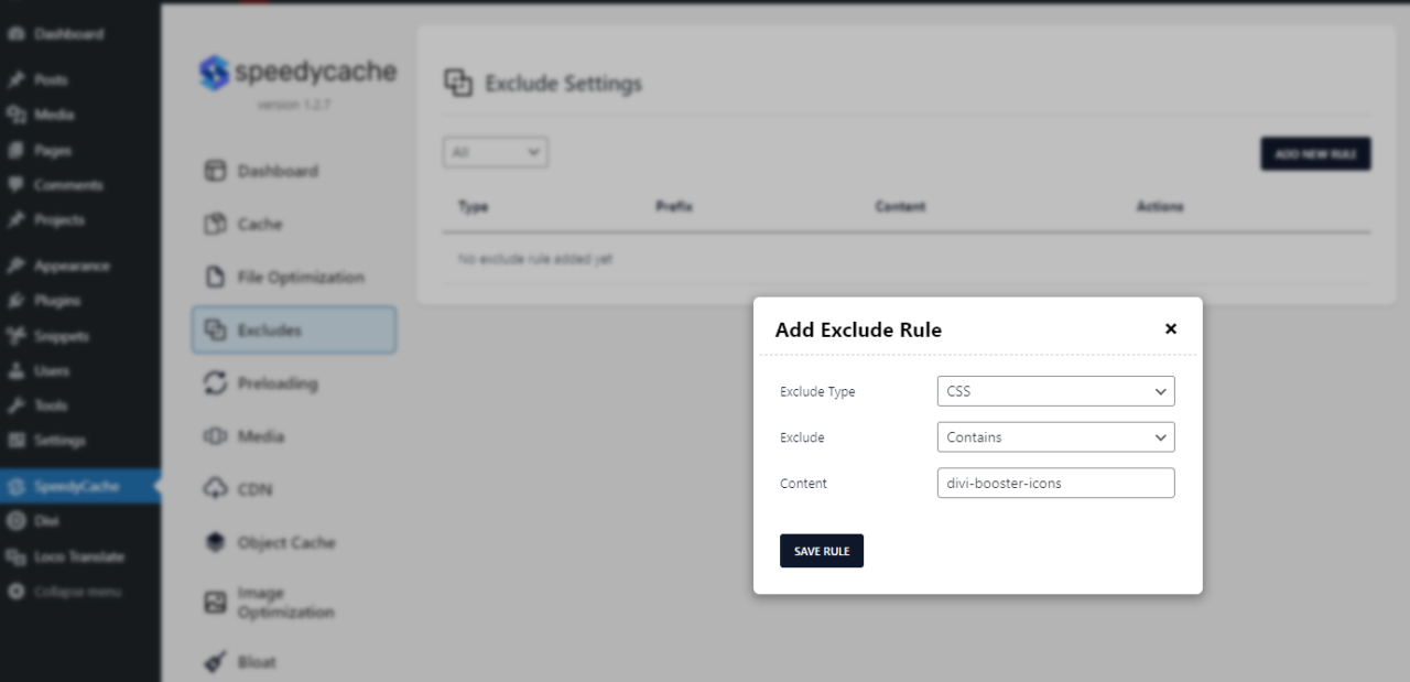 Fix SpeedyCache Blocking Divi Booster Icons from Displaying - Divi Booster