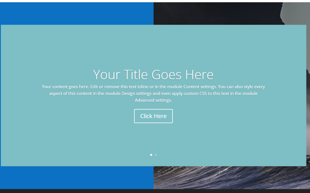 Make a Divi Section Background Image Cover One Half Only