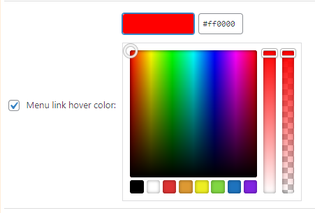 Set Menu Link Hover Color in Divi Header Menu