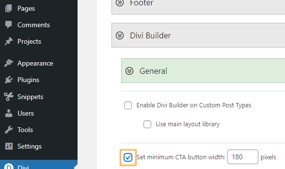 Set a Global Minimum Width for Divi Buttons