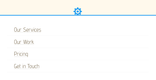 Divi menu module on mobile with a different menu button icon