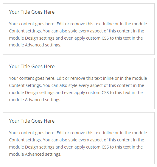 Divi accordion all open example