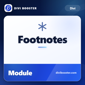 Divi Footnotes Module Divi Footnotes Module