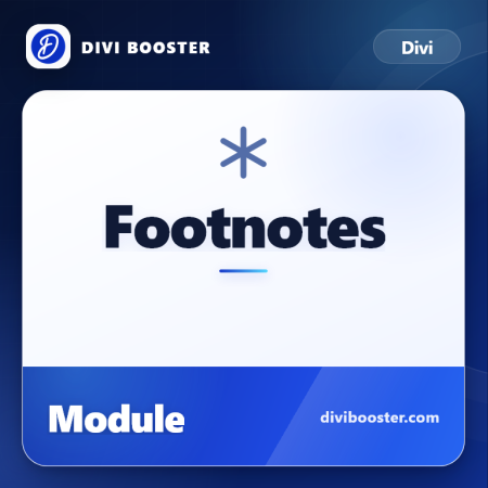 Divi Footnotes Module Divi plugin product image