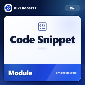 Divi Code Snippet Module (Syntax Highlighting)