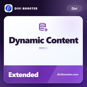 Divi Dynamic Content Extended plugin