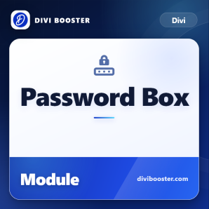 Divi Password Box Module