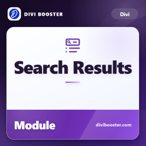 Divi Search Results Modules