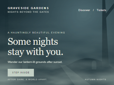 Divi Halloween eerie fog effect